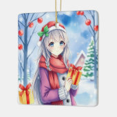 フェスティバルアニメガールお洒落インヴィレッジクリスマス セラミックオーナメント (左)