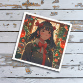 フェスティバルアニメガールonクリスマスナイト スタンダードカクテルナプキン