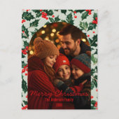 フェスティバルアーチ型フォトフレームクリスマス シーズンポストカード (正面)