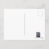 フェスティバルアートデコレトロヴィンテージクリスマスレディ シーズンポストカード (裏面)