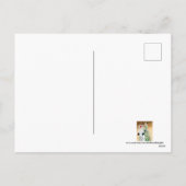 フェスティバルアートデコレトロヴィンテージクリスマスレディ シーズンポストカード (裏面)