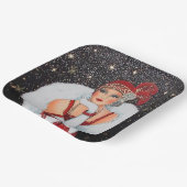 フェスティバルアートデコレトロヴィンテージクリスマスレディ ペーパープレート (傾斜あり)