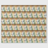 フェスティバルアートデコレトロヴィンテージクリスマスレディ ラッピングペーパー (フラット)