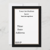 フェスティバルアートデコレトロヴィンテージクリスマスレディ 招待状 (裏面)