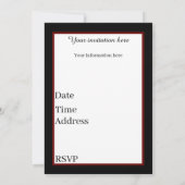 フェスティバルアートデコレトロヴィンテージクリスマスレディ 招待状 (裏面)