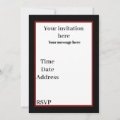 フェスティバルアートデコレトロヴィンテージクリスマスレディ 招待状 (裏面)