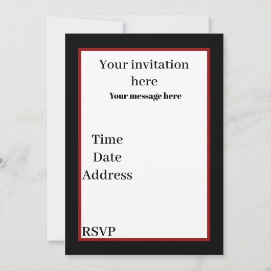 フェスティバルアートデコレトロヴィンテージクリスマスレディ 招待状 (裏面)