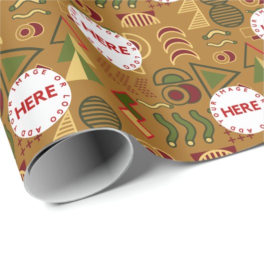 フェスティバルアールデコカスタムヴィンテージロゴクリスマス ラッピングペーパー (ロールコーナー)