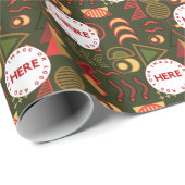 フェスティバルアールデコカスタムヴィンテージロゴクリスマス ラッピングペーパー (ロールコーナー)