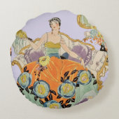 フェスティバルアールデコレディーラウンドピロー ラウンドクッション (裏面)