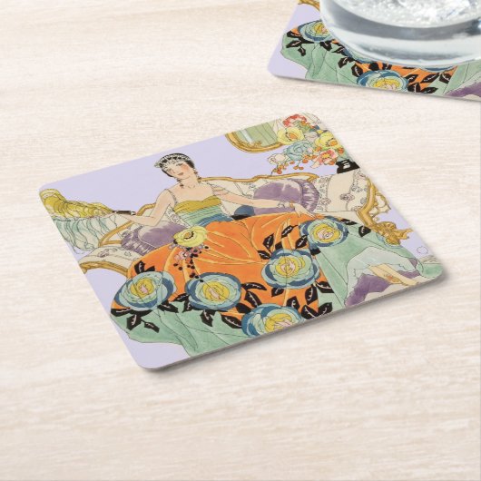 フェスティバルアールデコレディ スクエアペーパーコースター (アングル)