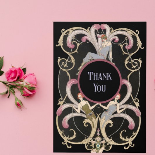 フェスティバルアールデコ折り畳みサンキューカード サンキューカード