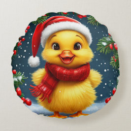 フェスティバルイエローアクリングインサンタハット ラウンドクッション