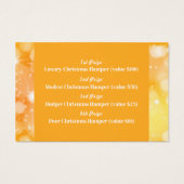 フェスティバルイエロー、クリスマスパーティーラッフルチケット (裏面)