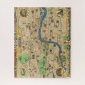 フェスティバルイギリス:ロンドン地図の案内 ジグソーパズル (縦)