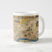 フェスティバルイギリス:ロンドン地図の案内 ジャンボコーヒーマグカップ (正面右)