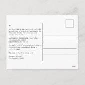 フェスティバルウィンターウッドランドクリスマスパーティの招待状 シーズンポストカード (裏面)