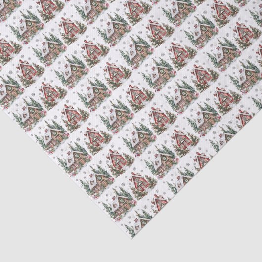 フェスティバルウィンターキャビン水の色クリスマス 薄葉紙 (詳細)