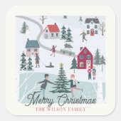 フェスティバルウィンタークリスマスタウン/ヴィレッジホリデイ スクエアシール (正面)