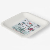 フェスティバルウィンタークリスマスタウン/ヴィレッジホリデイ ペーパープレート (傾斜あり)