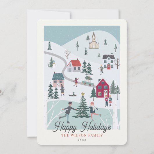 フェスティバルウィンタークリスマスタウン/ヴィレッジ シーズンカード (正面)