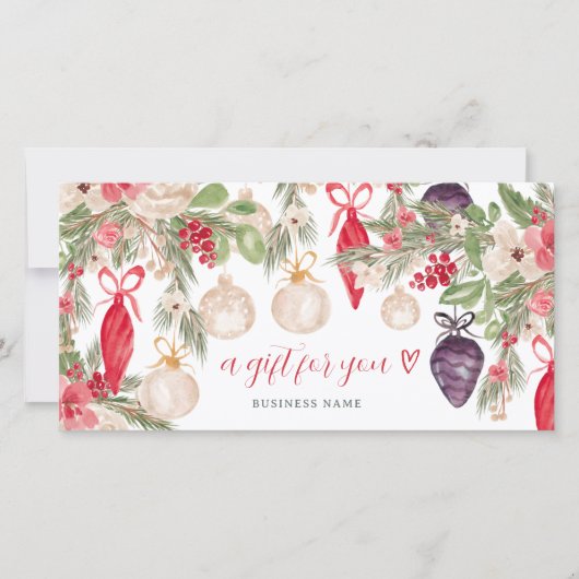 フェスティバルウィンタークリスマスロゴギフト券 (正面)