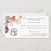 フェスティバルウィンタークリスマスロゴギフト券 (裏面)