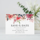 フェスティバルウィンタークリスマス花模様ホリデーパーティー セーブザデート (スタンド正面)