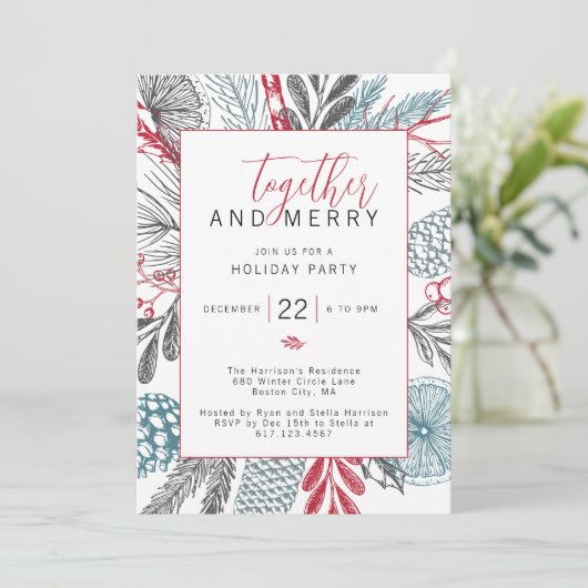 フェスティバルウィンターグリーナリーホリデーパーティー 招待状 (スタンド正面)