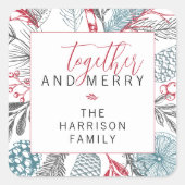 フェスティバルウィンターグリーナリーホリデー スクエアシール (正面)