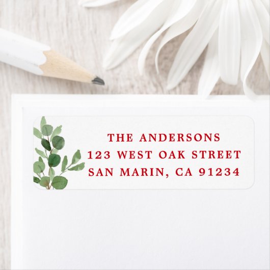 フェスティバルウィンターグリーナリーボタニカルクラシックホリデイ ラベル (インサイチュ)