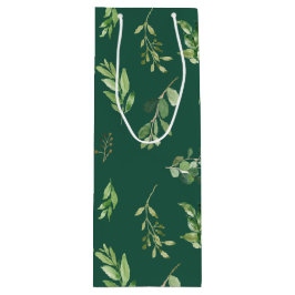 フェスティバルウィンターグリーンリーボタニックホリデー ワインギフトバッグ