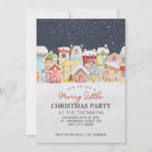 フェスティバルウィンタースノーハウストワイライトスカイクリスマス 招待状 (正面)