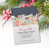 フェスティバルウィンタースノーハウストワイライトスカイクリスマス 招待状