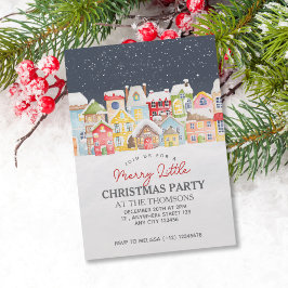 フェスティバルウィンタースノーハウストワイライトスカイクリスマス 招待状