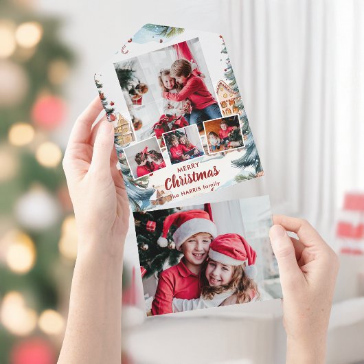 フェスティバルウィンタースノーヴィレッジ4枚 オールインワン招待状