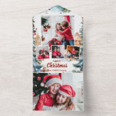 フェスティバルウィンタースノーヴィレッジ4枚 オールインワン招待状 (内側)