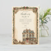 フェスティバルウィンターハウスクリスマスお祝い 招待状 (スタンド正面)