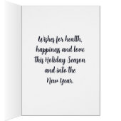 フェスティバルウィンターハッピーホリデーズグリーティングカード (内側 (右))