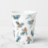 フェスティバルウィンターパインとエバーグリーン 紙コップ (左)