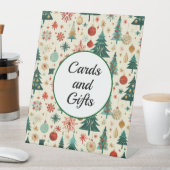 フェスティバルウィンターパターンカードとGIfts 台座サイン (インサイチュ)