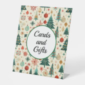 フェスティバルウィンターパターンカードとGIfts 台座サイン (正面)