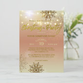 フェスティバルウィンタービジネスクリスマスパーティの招待状 招待状 (スタンド正面)