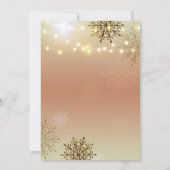 フェスティバルウィンタービジネスクリスマスパーティの招待状 招待状 (裏面)