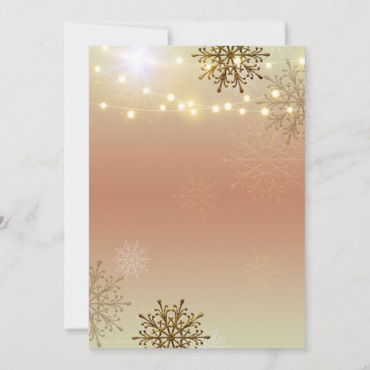 フェスティバルウィンタービジネスクリスマスパーティの招待状 招待状 (裏面)