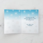 フェスティバルウィンターフクロウハッピーホリデイズ カード (内部)