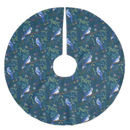 フェスティバルウィンターブルー ブラッシュドポリエステルツリースカート