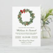 フェスティバルウィンターホリデークリスマスリース結婚ズ 招待状 (スタンド正面)