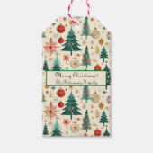 フェスティバルウィンターホリデーズパターン ギフトタグ (正面)