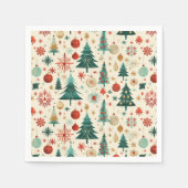 フェスティバルウィンターホリデーズパターン スタンダードカクテルナプキン (正面)